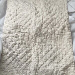 West Elm 26” X 20” Cotton Cream Geometric Sham